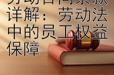 劳动合同条款详解：劳动法中的员工权益保障