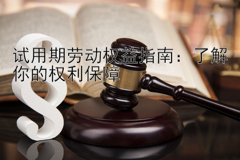 试用期劳动权益指南：了解你的权利保障