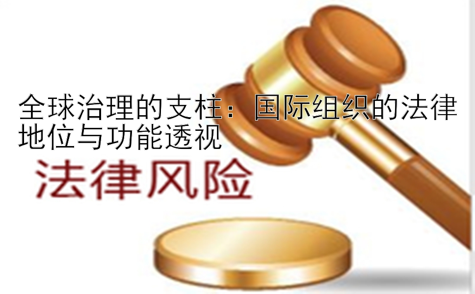 全球治理的支柱：国际组织的法律地位与功能透视